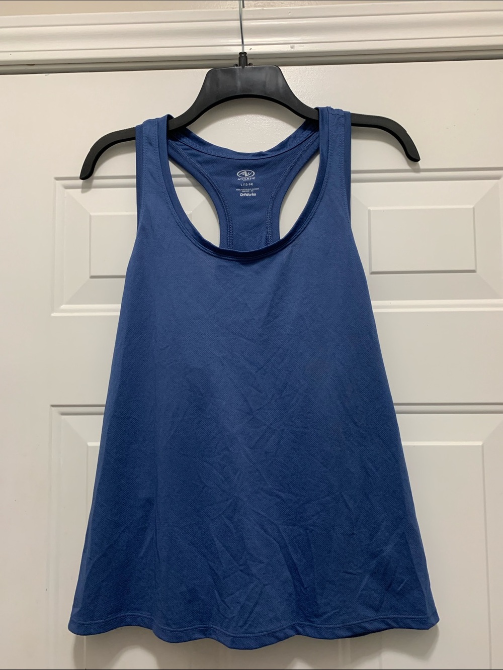 4/$10 Athletic Works Racerback Tank Top - Blue Size Large